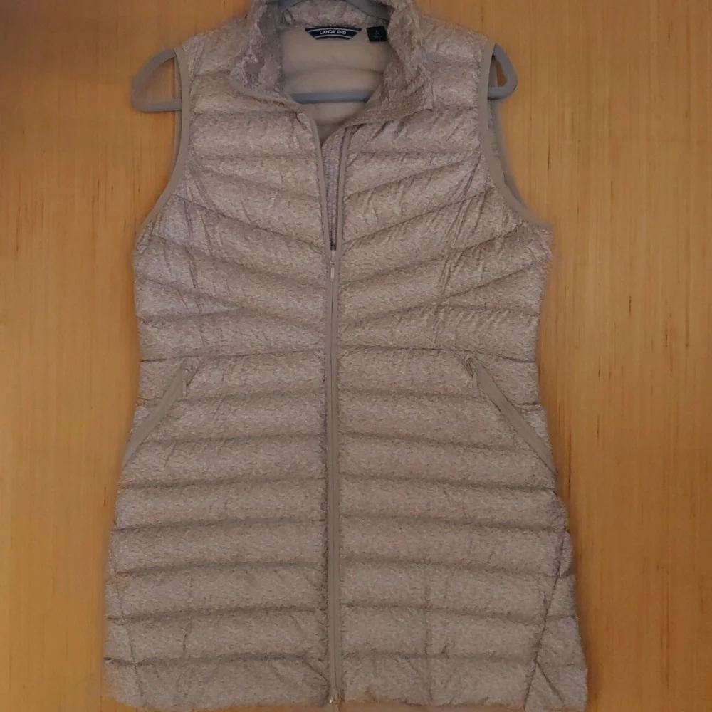 Lands End long down vest